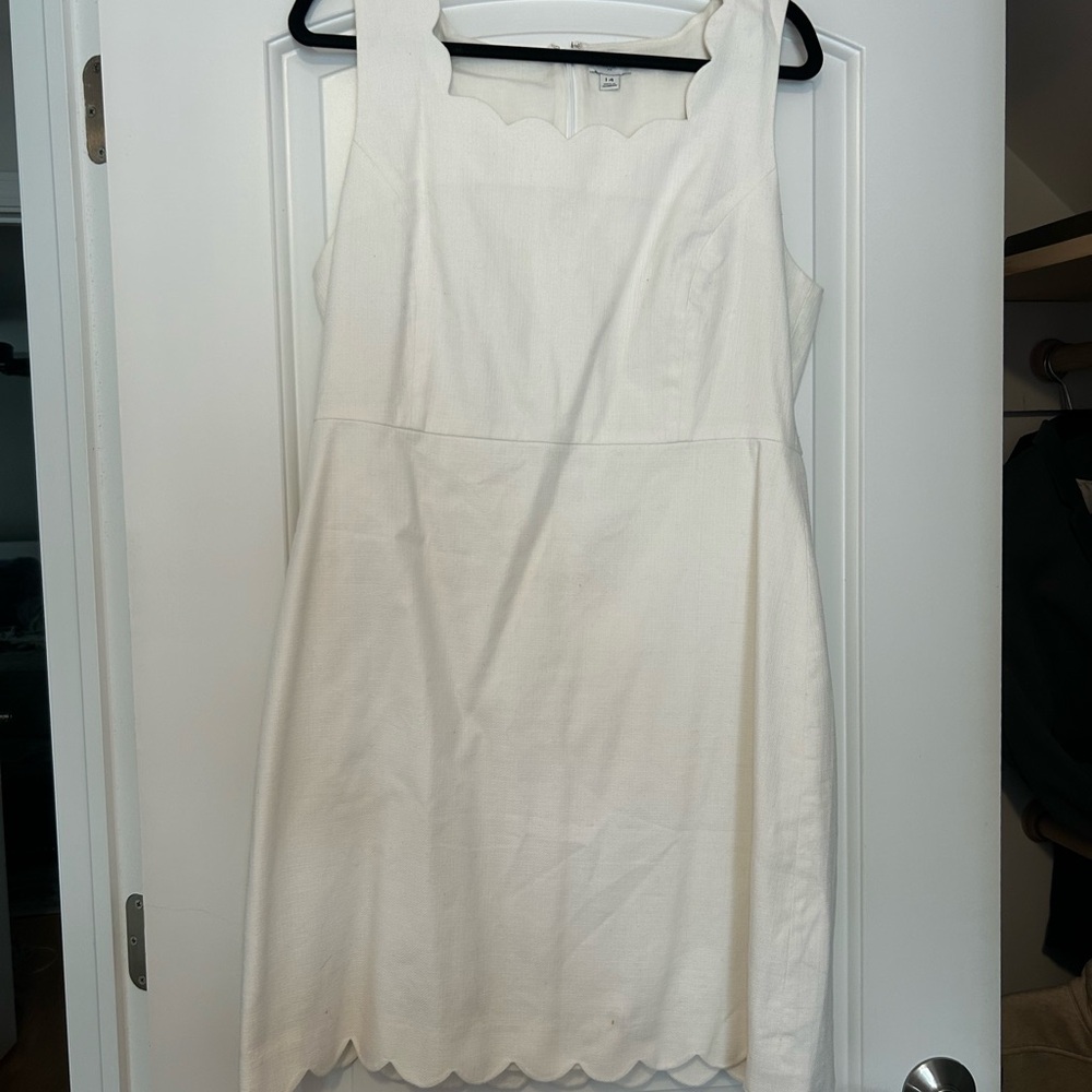 J. Crew Scallop Sleeveless A-Line Mini Dress